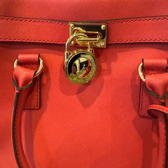 Michael Kors Large Pink leather Hamilton Tote - BRAND NEW - Picture 4 of 9